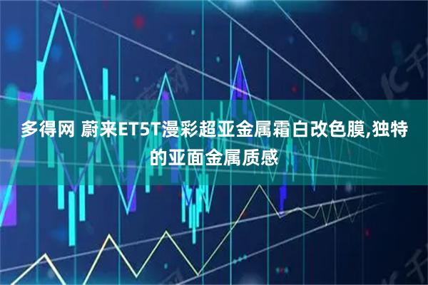 多得网 蔚来ET5T漫彩超亚金属霜白改色膜,独特的亚面金属质感